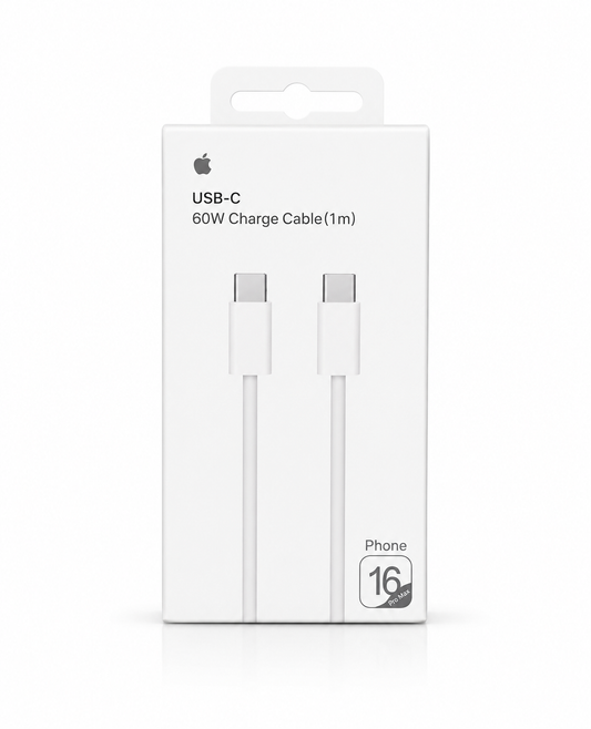 Cabo Iphone original USB-C Turbo 60W (1m) – Carregamento Ultra Rápido