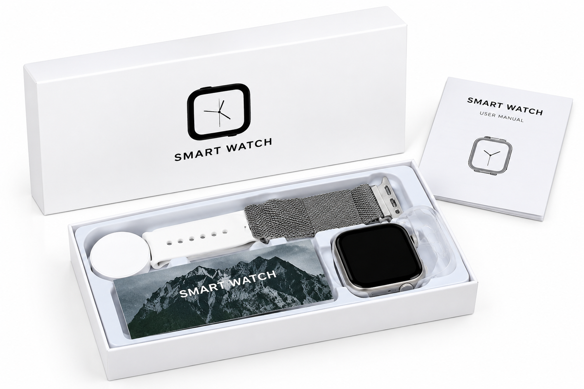Relógio feminino Smartwatch Inteligente com Pulseiras Extras