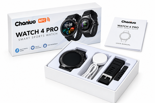 Smartwatch Chaniuo Watch 4 Pro – Esportivo com Tela Redonda ( cor , preto )
