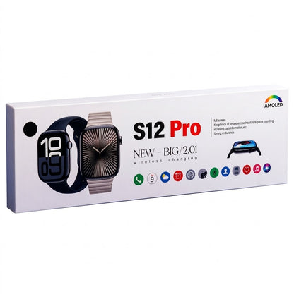 Relógio de pulso digital Smartwatch S 12 pro