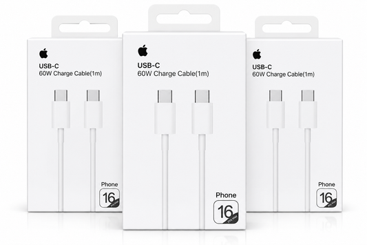 Cabo Iphone original USB-C Turbo 60W (1m) – Carregamento Ultra Rápido