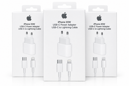 Carregador Iphone original  20W USB-C com Cabo Lightning ( kit )